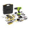 Hand tool set 51 pcs with 12V drill