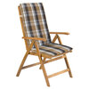 Armchair cushion striped cream 