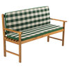 Bench cushion striped green 
